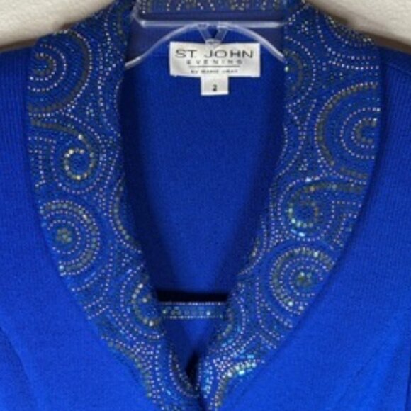 St. John Evening Royal Blue 4-Piece Set – Jacket, Snap-In Insert, Shell & Pants - Picture 6 of 14